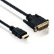 Câble DVI vers HDMI en 2 mètres - DVI-D 24+1 vers HDMI - GOOBAY 51580