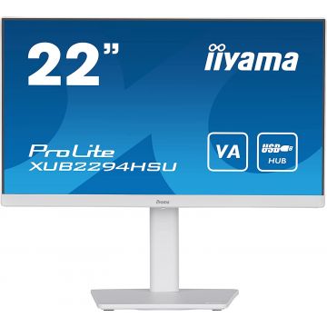 Moniteur 21.5"Iiyama ProLite XUB2294HSU-W2, IPS, 1ms, HDMI/DP/USB/HP