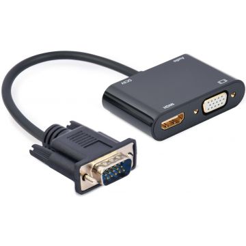 Convertisseur VGA HDMI, 0.15m - GEMBIRD - A-VGA-HDMI-02 - CARON  Informatique - Calais