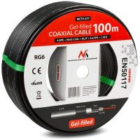 Maclean MCTV-477 Câble Coaxial Gel RG6 - bobine 100Mtre