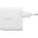 Chargeur USB-C 2 ports - Boost Charge 24W - BELKIN WCB002VFWH