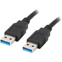 Câble USB 3.0 type A - A, 0.5m - LANBERG CA-USBA-30CU-0005-BK