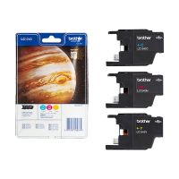 Pack Brother LC1240, 3 cartouches couleur 600p max