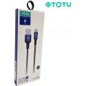 Câble USB vers Micro USB 2,4A 1M TOTU, bleu - BM-005