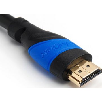 Câble HDMI 2.0 - 15m - plaqué or