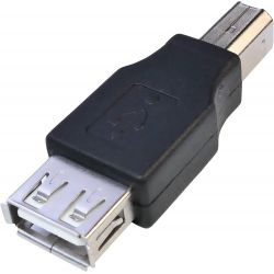 Changeur de genre USB A femelle / USB B Mâle