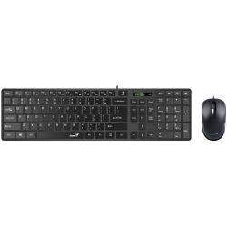 Pack Clavier souris Genius SlimStar C126 USB, noir