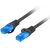 Cable réseau 2m ethernet RJ45 Cat6A S/FTP, Noir, LANBERG - PCF6A-10CC-0200-BK