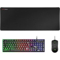 Pack Gamer 3en1 (Clavier/Souris/Tapis) Mars Gaming MCPX RGB - MCPXBFR