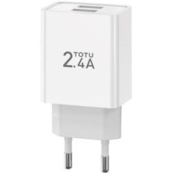Chargeur double USB TOTU - 2.4A Max charge rapide