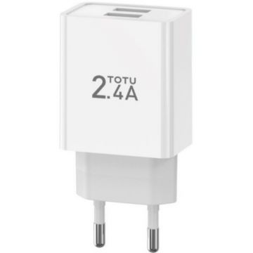 Chargeur double USB TOTO - 2.4A Max charge rapide