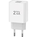 Chargeur double USB TOTU - 2.4A Max charge rapide