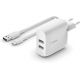 Chargeur BELKIN, 24W, blanc, avec câble USB-C - WCE001VF1MWH