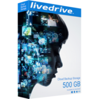 Livedrive Cloud Backup - 500 Go - 1 PC/Mac et 3 appareils mobiles - Abonnement 1 an