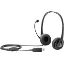 Casque micro HP Stereo USB Headset - T1A67AA