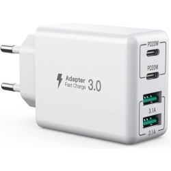 Chargeur USB 40W - 2x USB-C + 2x USB