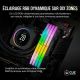 Kit 32Go CORSAIR VENGEANCE RGB - DDR5 - KIT - 32 GO: 2 X 16 GO - DIMM 288 BROCHES - 6200 MHZ / PC5-49600