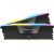 Kit 32Go CORSAIR VENGEANCE RGB - DDR5 - KIT - 32 GO: 2 X 16 GO - DIMM 288 BROCHES - 6200 MHZ / PC5-49600