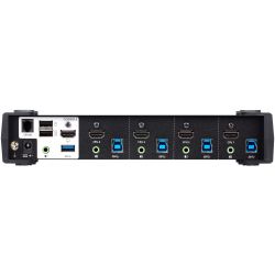 Commutateur KVMP™ HDMI 4K 4 ports USB 3.0 avec mode de mélangeur audio