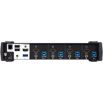 Commutateur KVMP™ HDMI 4K 4 ports USB 3.0 avec mode de mélangeur audio