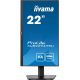 Moniteur 21.5" iiYama XUB2294HSU-B2, Led, 1ms, HDMI/DP, HP