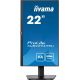 Moniteur 21.5" iiYama XUB2294HSU-B2, Led, 1ms, HDMI/DP, HP