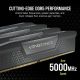 Kit 32Go CORSAIR VENGEANCE - DDR5 - KIT - 32 GO: 2 X 16 GO - DIMM 288 BROCHES - 6200 MHZ / PC5-49600 - CMK32GX5M2E6200C36
