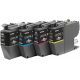 Brother LC421XL - Pack de 4 - XL - noir, jaune, cyan, magenta - original - cartouche d'encre - 500 pages max - LC421XLVAL