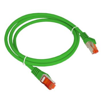 Câble réseau 25cm ethernet RJ45 F/UTP Cat6 Gigabit - vert - A-LANTEC KKS6ZIE0.25