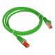 Câble réseau 25cm ethernet RJ45 F/UTP Cat6 Gigabit - vert - KKS6ZIE0.25