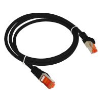 Câble réseau 1m ethernet RJ45 F/UTP Cat6 Gigabit - ALANTEC - Noir