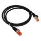 Câble réseau 50cm ethernet RJ45 F/UTP Cat6 Gigabit - ALANTEC - Noir