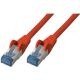 Câble réseau RJ45 50cm S/FTP Cat 6A Gigabit, rouge - 75711-0.5R
