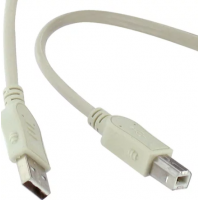 Câble USB 2.0 en 5m série A à série B, gris beige - 532410