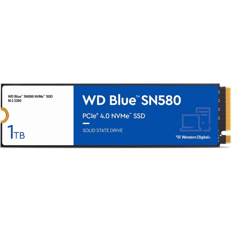 SSD 1To WD Blue SN580 NVMe SSD 1To M.2 PCIe Gen4 - WDS100T3B0E - CARON  Informatique - Calais