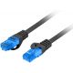 Câble réseau 15m ethernet RJ45 cat.6A S/FTP CCALSOH 500MHz, noir - PCF6A-10CC-1500-BK
