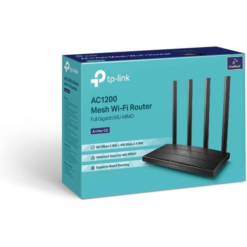 Routeur WiFi TP-Link Archer C6, AC1200 - CARON Informatique - Calais