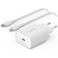 BELKIN Chargeur 25W PD3.0, avec câble lightning - WCA004VF1MWH-B5