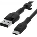 BELKIN Câble USB-A vers USB-C 2m Silicon - Noir - CAB008BT2MBK