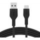 BELKIN Câble USB-A vers USB-C 2m Silicon - Noir - CAB008BT2MBK