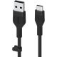 BELKIN Câble USB-A vers USB-C 2m Silicon - Noir - CAB008BT2MBK