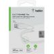 Câble Lightning USB-A 1M, silicon, blanc - BELKIN CAA008BT1MWH