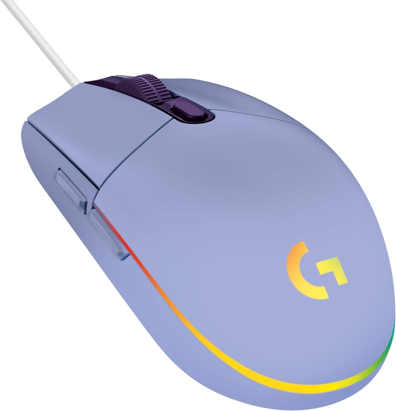 Souris LOGITECH G203 LIGHTSYNC Gaming Mouse, lilas - 910-00585 - CARON  Informatique - Calais
