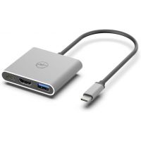 Adaptateur 3 en 1 : USB-C HDMI USB USB-C - Mobility Lab MAC8010 Argent