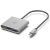 Adaptateur 3 en 1 : USB-C HDMI USB USB-C - Mobility Lab MAC8010 Argent