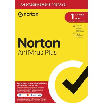 Norton Antivirus Plus 2024 - abonnement 1 an - ESD