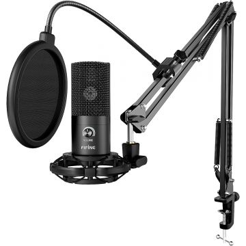 Kit microphone à Condensateur Professionnel pour Enregistrement Studio  sortie jack