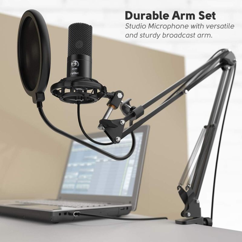 Microphone à Condensateur USB, TECURS Micro PC Kit avec Bras de Flèche &  Trépied, Streaming Micro avec Pop Filter Pour Gaming Enregistrement Studio  Podcast , Compatible avec Windows/Mac/PS4/PS5 : :  Instruments de