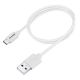 Axxbiz CableBiz-C001 Câble USB-C vers USB-A 1m licon - noir ou blanc