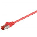 Cable réseau 2m ethernet RJ45 Cat 6 S/FTP Gigabit, rouge - 95497